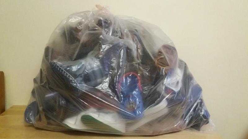 Big bag of children039s shoes