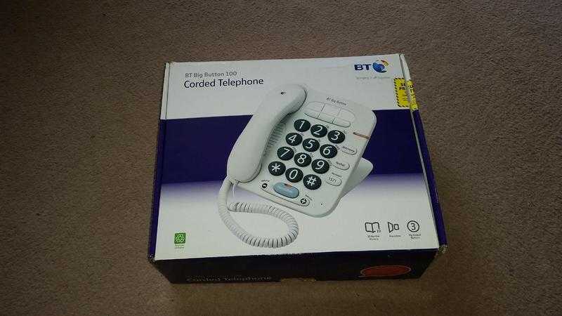 Big button Bt 100 corded phone