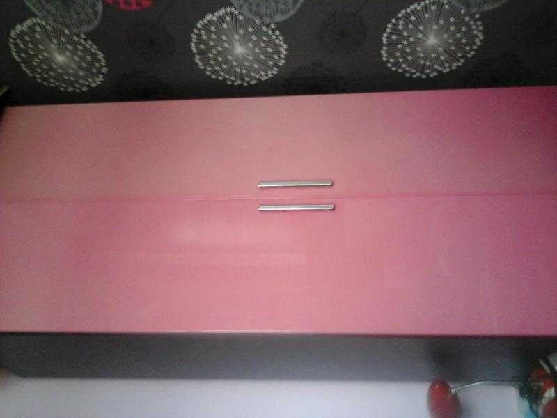 Big Pink Glossy Wardrobe 80 or nearest offer