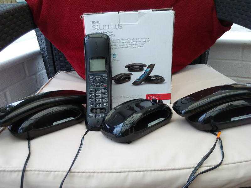 BINATONE TRIPLE  DIGITAL CORDLESS PHONES