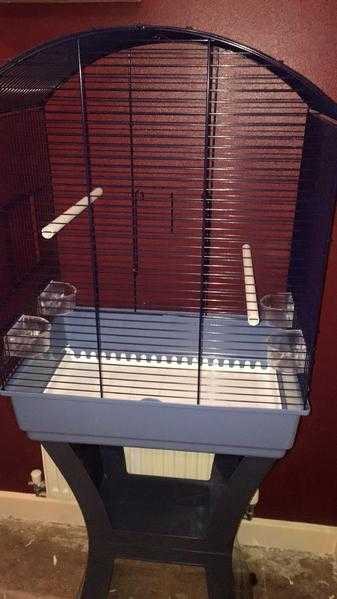 bird cage and stand