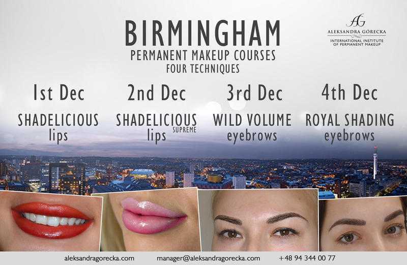 BIRMINGHAM - 2 LIPSampEYEBROWS TECHNIQUES COURSES