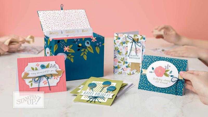 Birthday Card Kit Class using Stampin Up Products