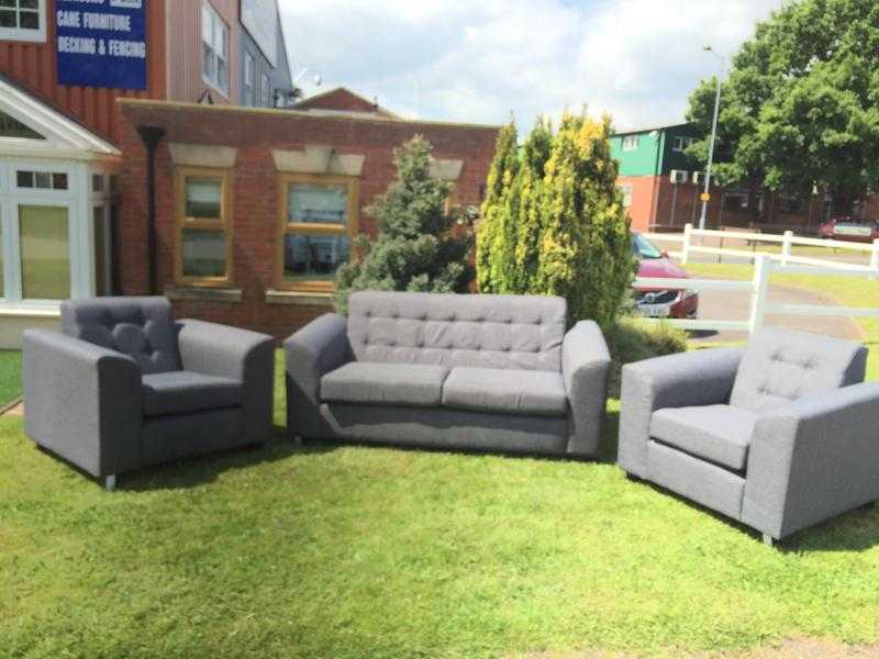 Biscay 3  1  1 Seater Sofas in Light Grey