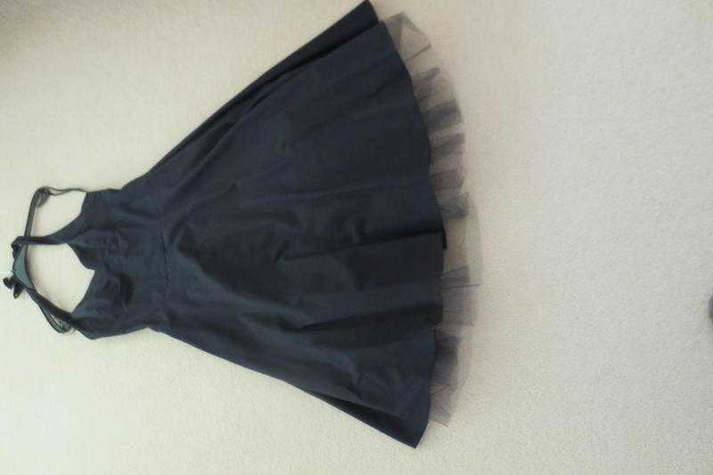 Black 50s  retro style, halter dress-size 10.