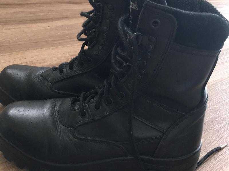 Black Army Style Boots