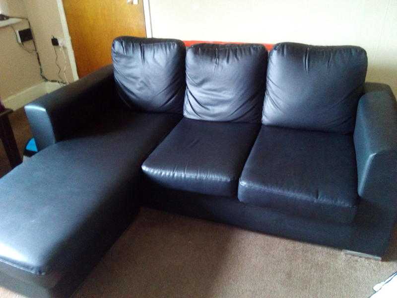 Black Corner sofa for sale