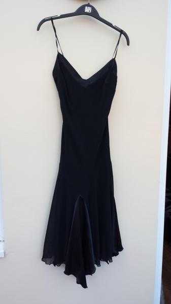Black Floaty Cinderella hemline dress