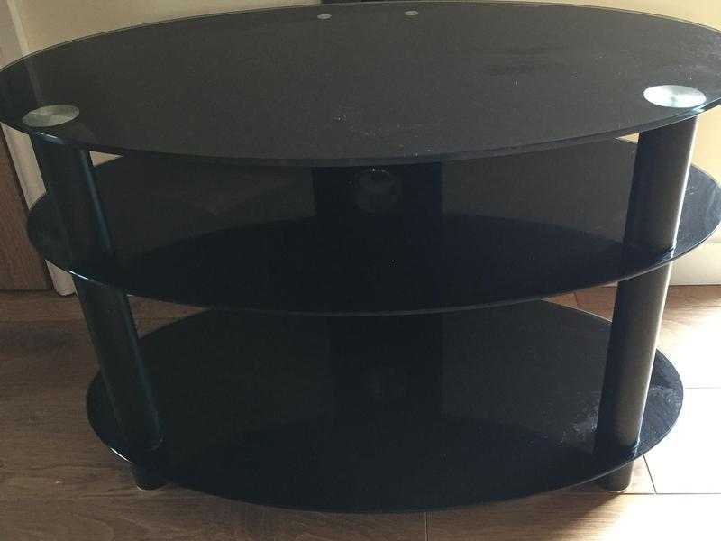 Black Glass Gloss TV Stand