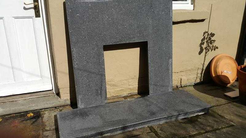 Black Granite Fire surround and Hearth