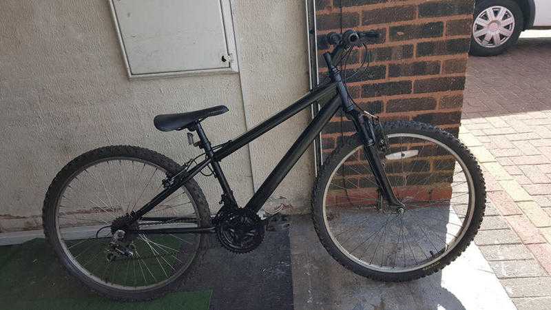 Black Jump Bike. 18 speed. 26 inch wheels (Suit 13 yrs to Adult).