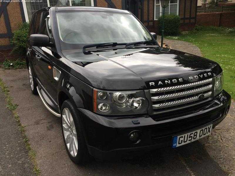 BLACK Land Rover Range Rover Sport V8 Full Spec