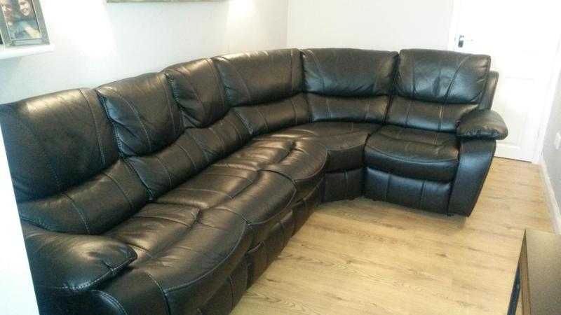 Black Leather Sofa