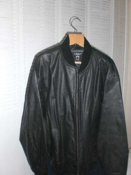 Black MampS Leather Jacket