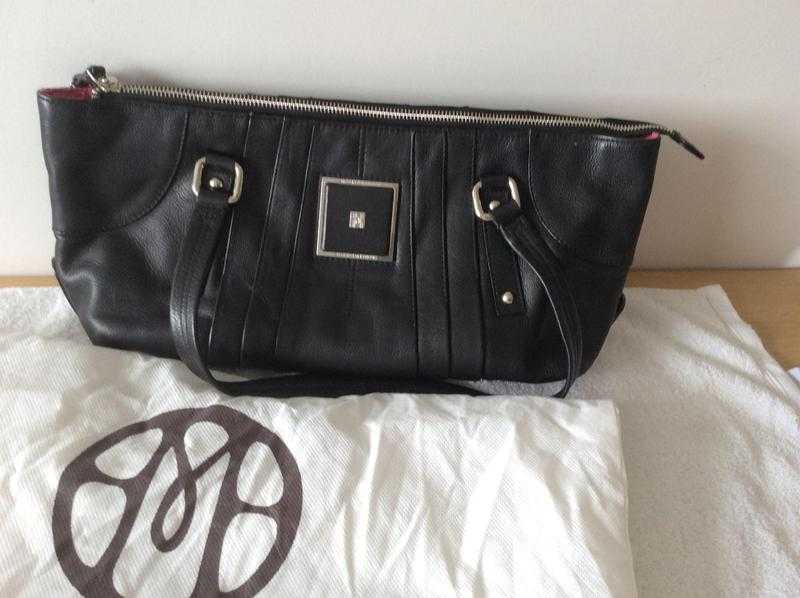 BLACK MODALU LEATHER HANDBAG