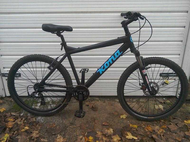 Black mountain bike