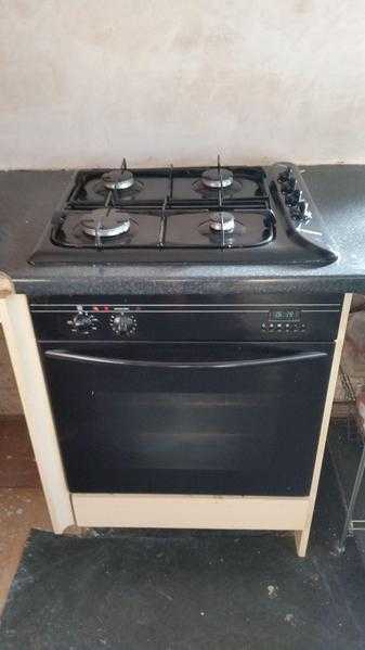 black oven and hob