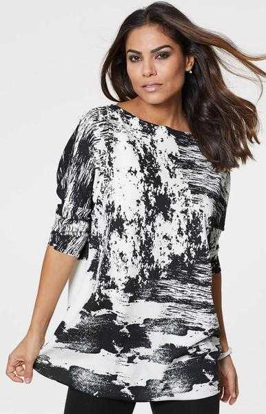 Black Print Tunic