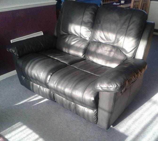 Black reclining sofa