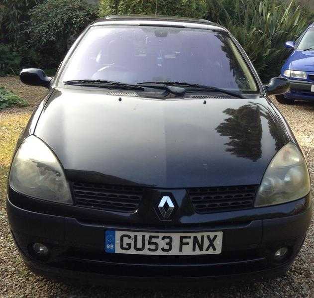 Black Renault Clio Dynamic - Black, alloy wheels, low mileage, long MOT