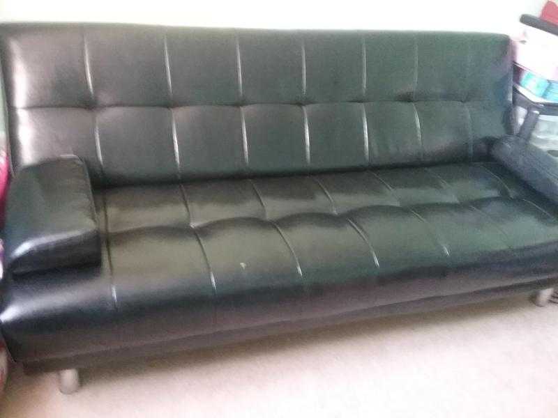 Black Sofa bed.