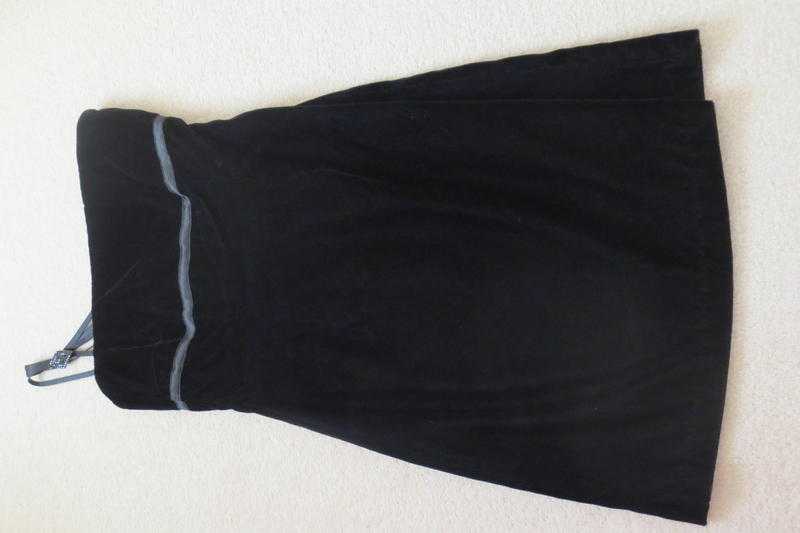 Black velvet look sassy one shoulder dress-size 10.