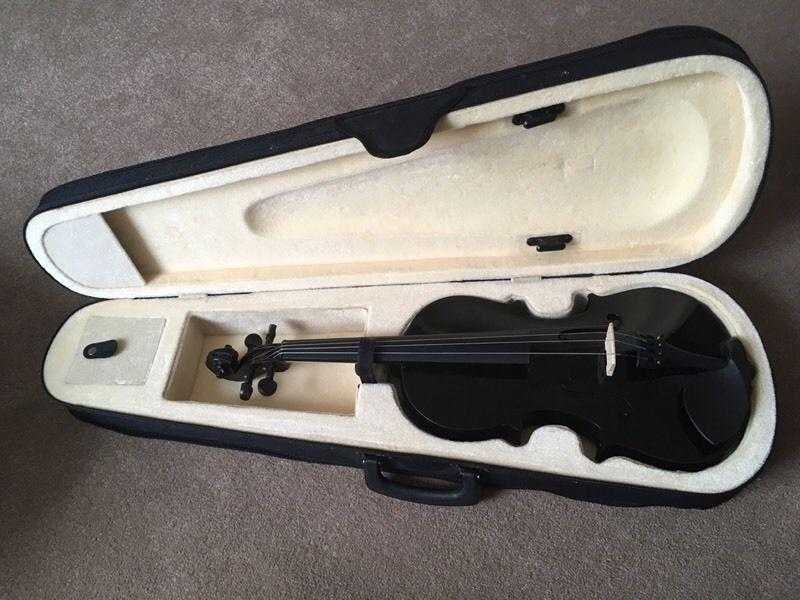 Black Violin Full Size 44 with case and bow