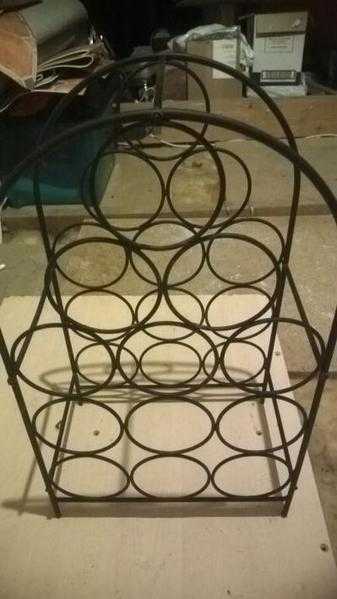 black wine rack