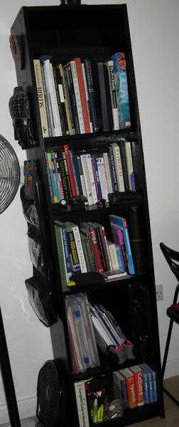 Black Wooden Book Shelf