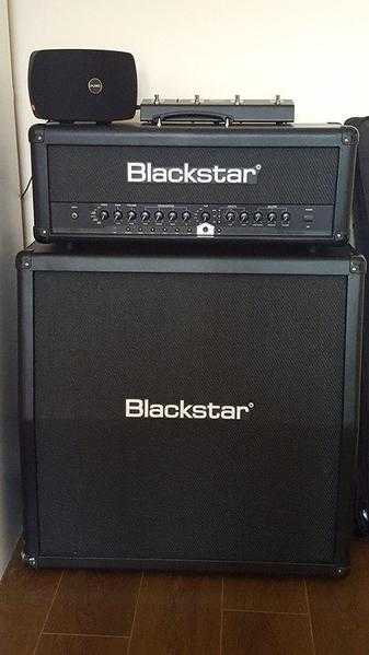 Blackstar amp, cab and footswitch.