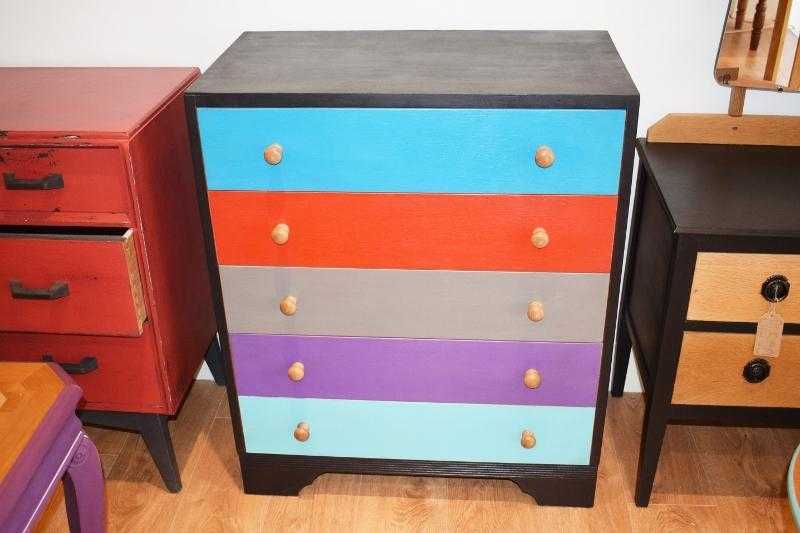 Block Painted Chest of Drawers