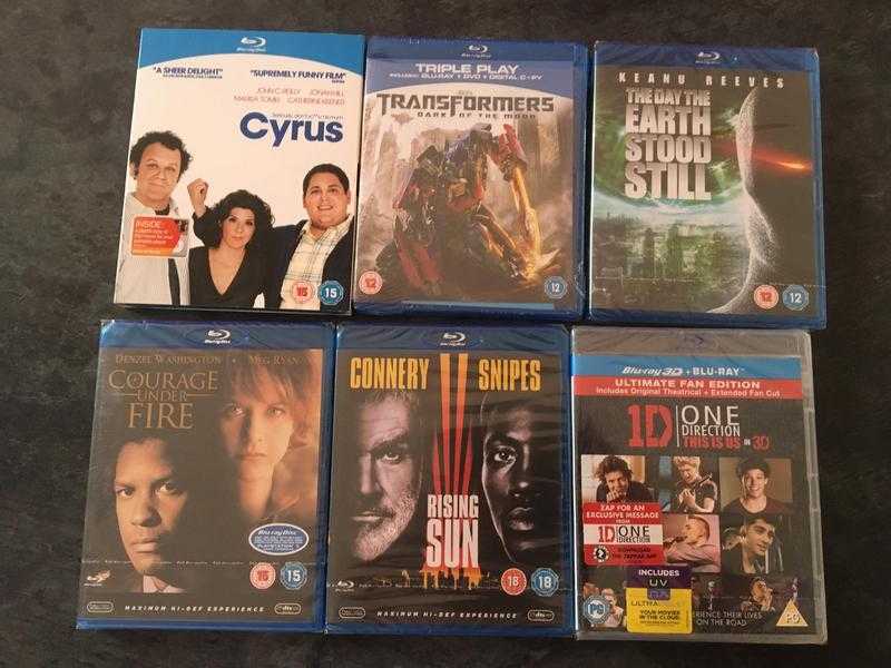 Blu-Ray films 6 films all new and sealed