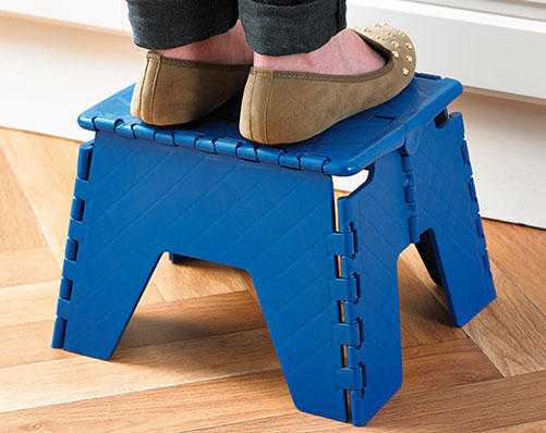 Blue Folding Step Stool ON SALE