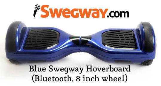 Blue Swegway Hoverboard (Bluetooth, 8 inch wheel)