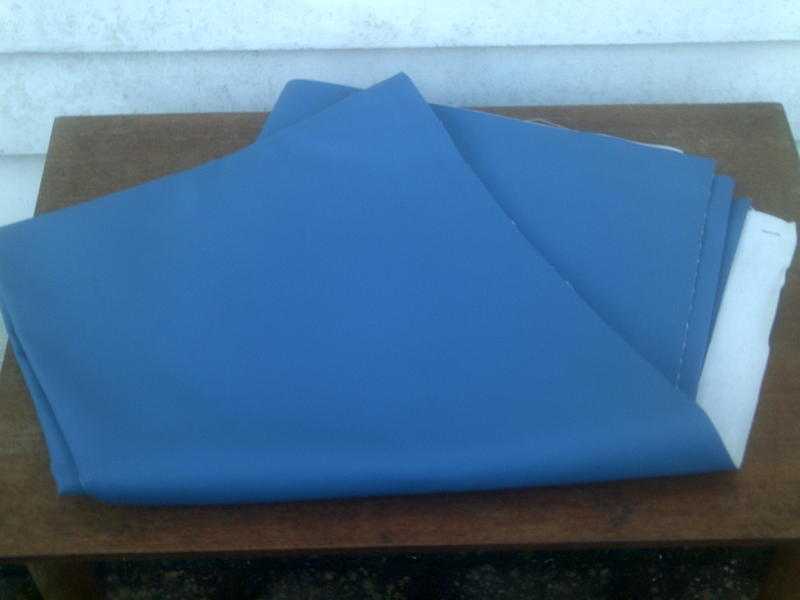 Blue Vinyl fabric soft 56quotx4ft6quot