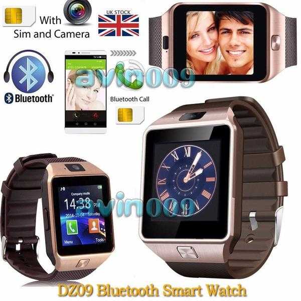 Bluetooth Smart Watch For Android HTC Samsung iPhone iOS  Camera SIM Slot (Unlocked)