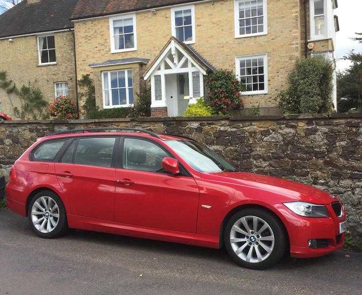 BMW 3 Series, Red, 2009, 12 mnths MOT, FSH, 2 owners only