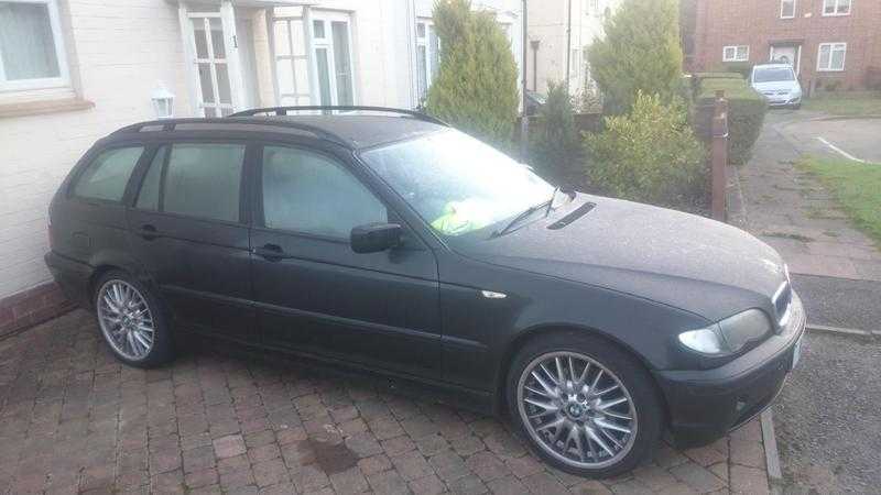 BMW 320 turbo diesel touer black private number plate included