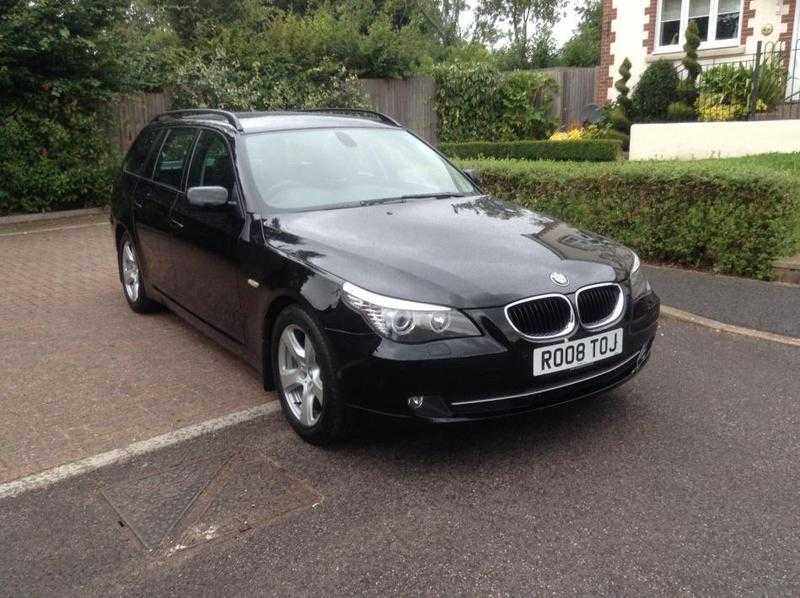 BMW 520D SE TOURING AUTO, BLACK, 2008