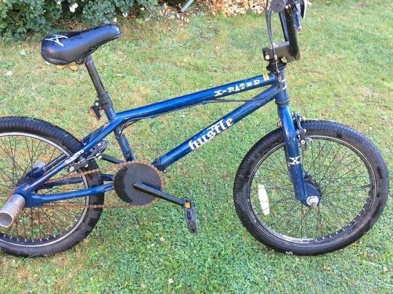 BMX X rated blue 360 bars