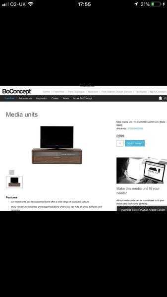 BoConcept Media unit for sale Very good condition