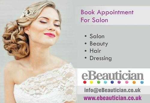 Book appointment for salon, Beauty and Hair in UK - ebeautician