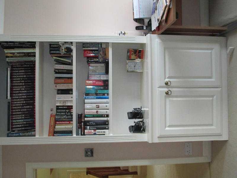 BOOKCASE WITH CUPBOARD UNDERNEATH