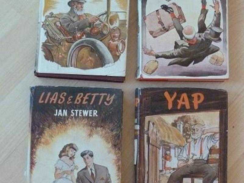 BOOKS   -      OLD   JAN STEWER   BOOKS  X   4