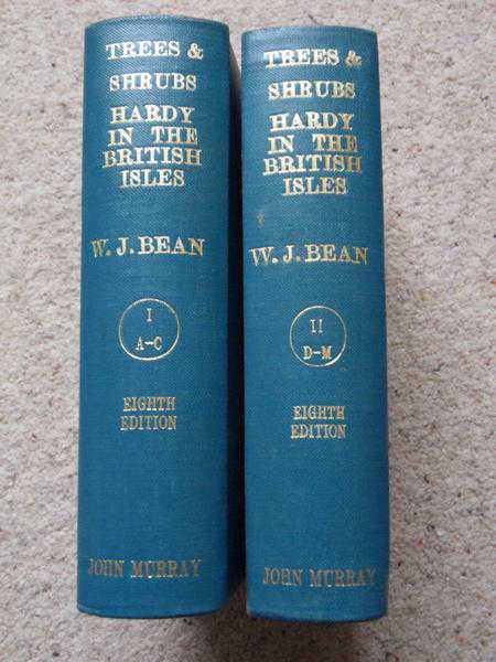 Books - rare set of WJ BEAN (plant reference books)