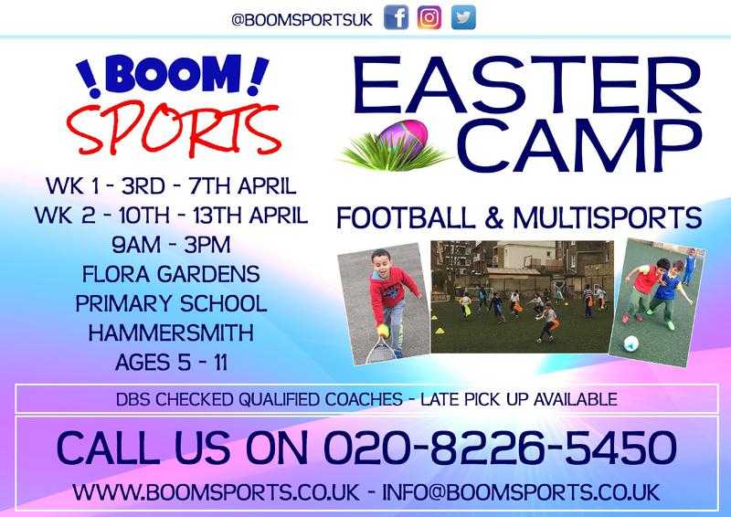 Boom Sports - Easter Holiday Sports Camp - Football amp Multisport - Hammersmith