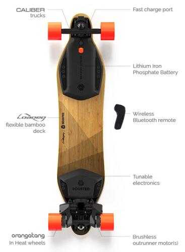 Boosted Dual 2000W Electric Skateboard 100 Bamboo