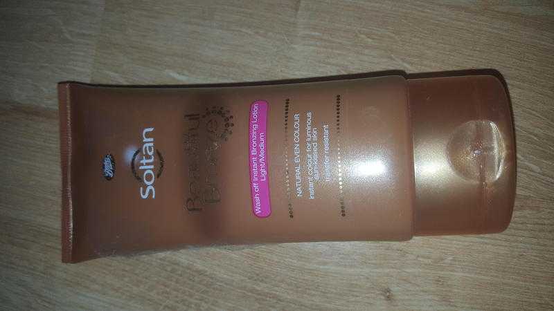 Boots Soltan beautiful bronze wash off bronzing lotion 125ml.