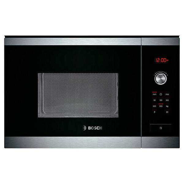 Bosch HMT84M654B Built-In Compact Microwave, Brushed Steel