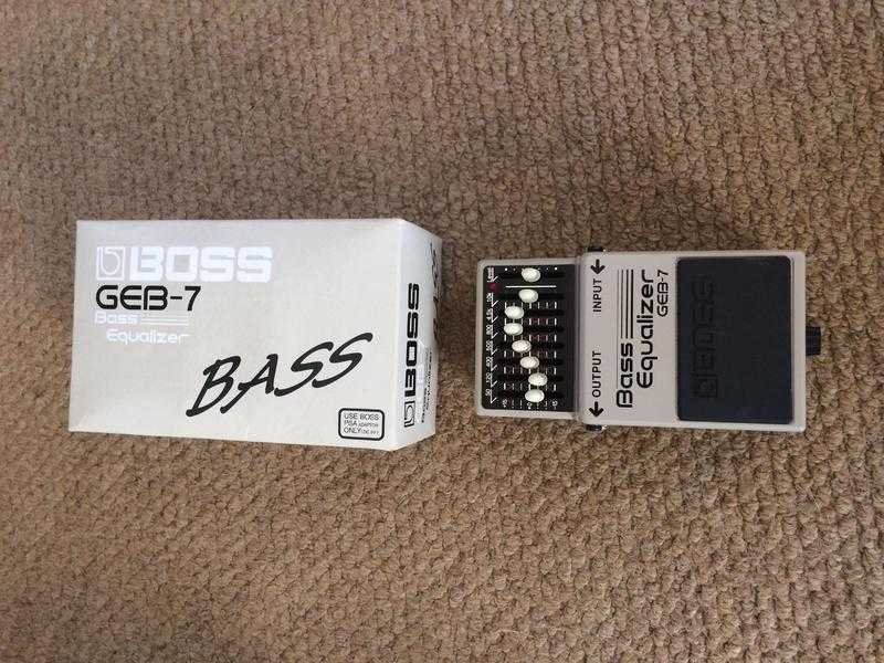 Boss Bass pedal equalizer